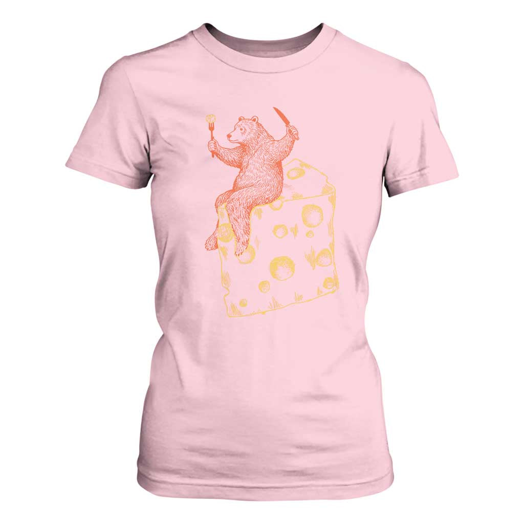BR Eating CHZ T Shirt For Women Funny Football Rival Gift TS12 Light Pink Print Your Wear