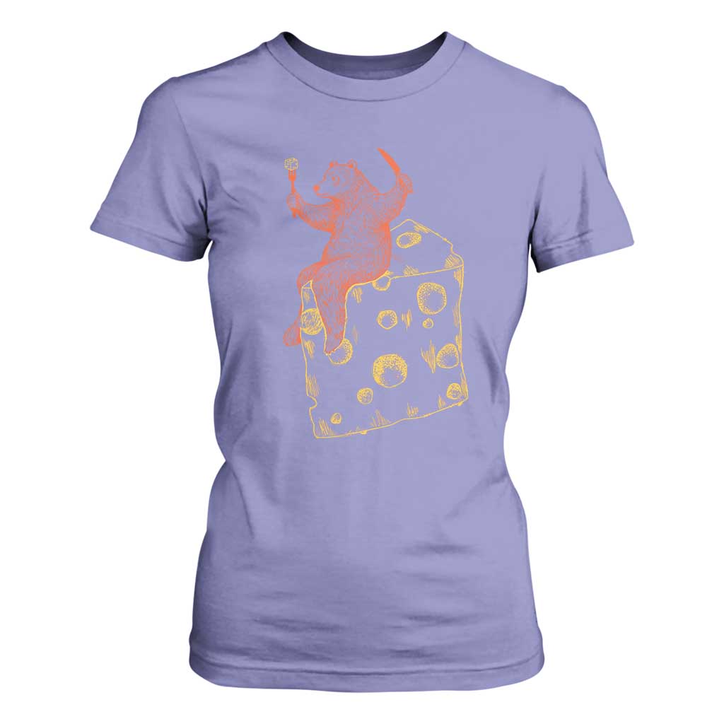 BR Eating CHZ T Shirt For Women Funny Football Rival Gift TS12 Violet Print Your Wear