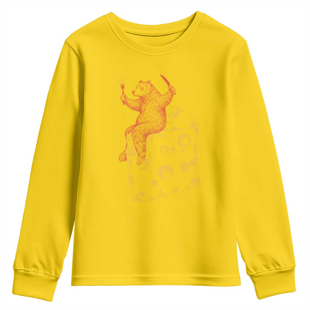 BR Eating CHZ Youth Sweatshirt Funny Football Rival Gift TS12 Daisy Print Your Wear