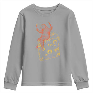 BR Eating CHZ Youth Sweatshirt Funny Football Rival Gift TS12 Sport Gray Print Your Wear