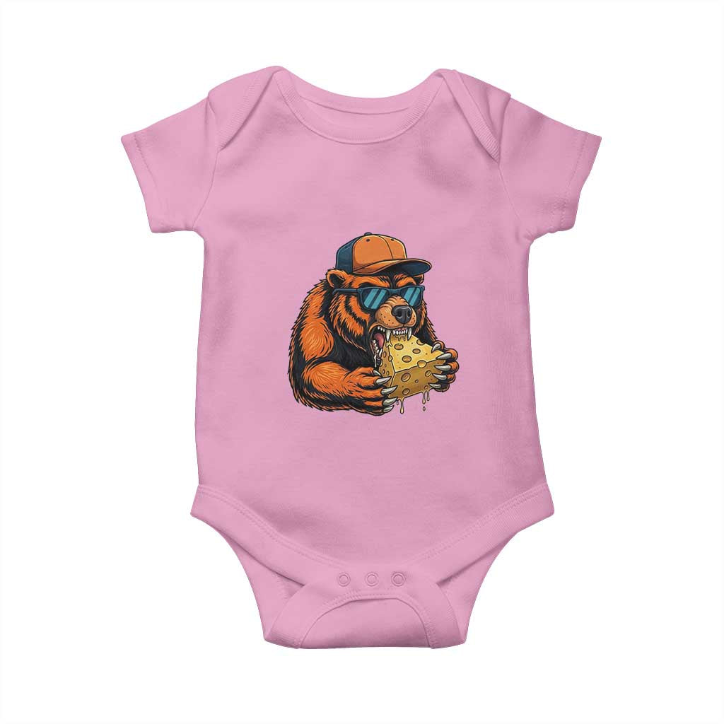 Funny Br Eating CHZ Joke Game Day Baby Onesie Gift For Football Lovers TS12 Light Pink Print Your Wear