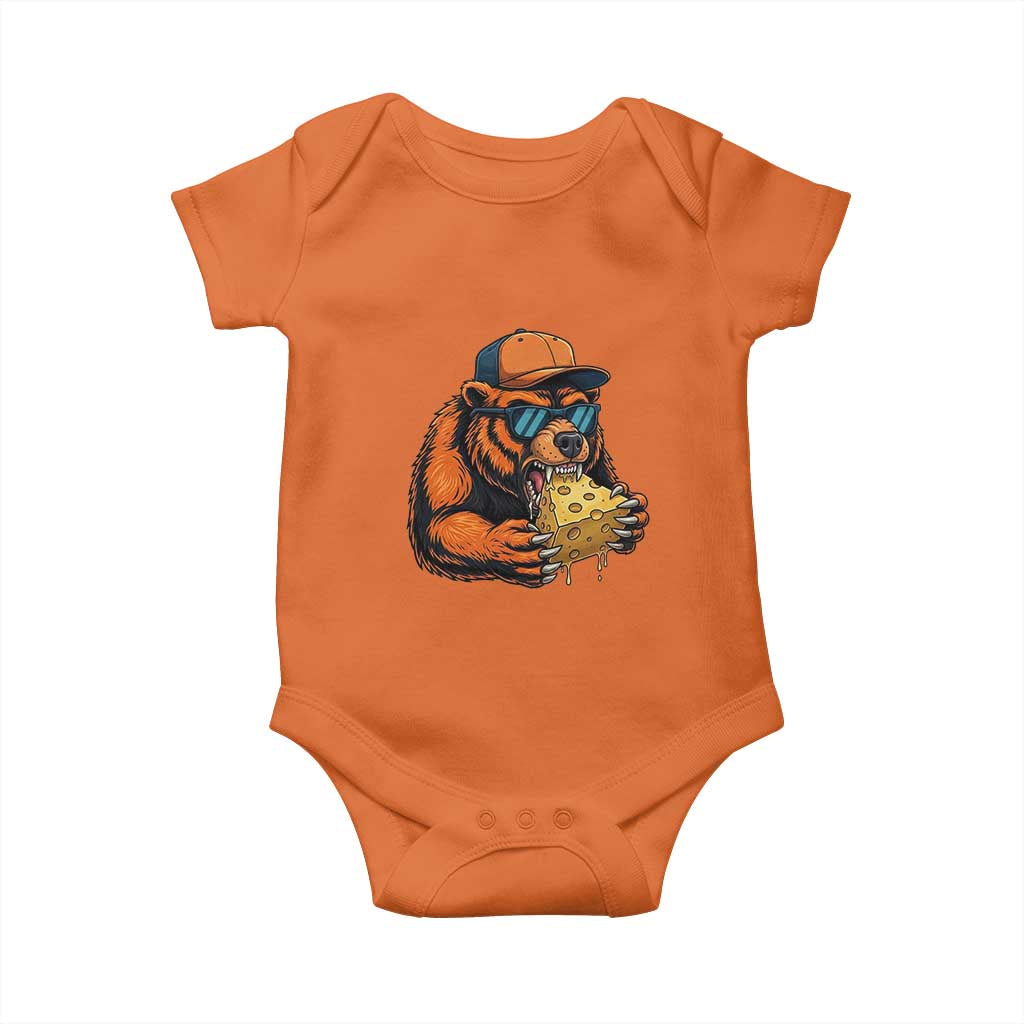 Funny Br Eating CHZ Joke Game Day Baby Onesie Gift For Football Lovers TS12 Orange Print Your Wear