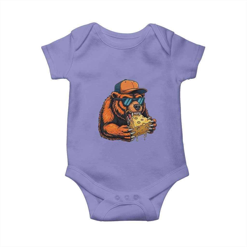 Funny Br Eating CHZ Joke Game Day Baby Onesie Gift For Football Lovers TS12 Violet Print Your Wear