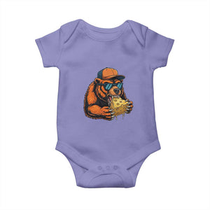 Funny Br Eating CHZ Joke Game Day Baby Onesie Gift For Football Lovers TS12 Violet Print Your Wear