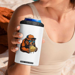 Funny Br Eating CHZ Joke Game Day 4 in 1 Can Cooler Tumbler Gift For Football Lovers TS12 Print Your Wear