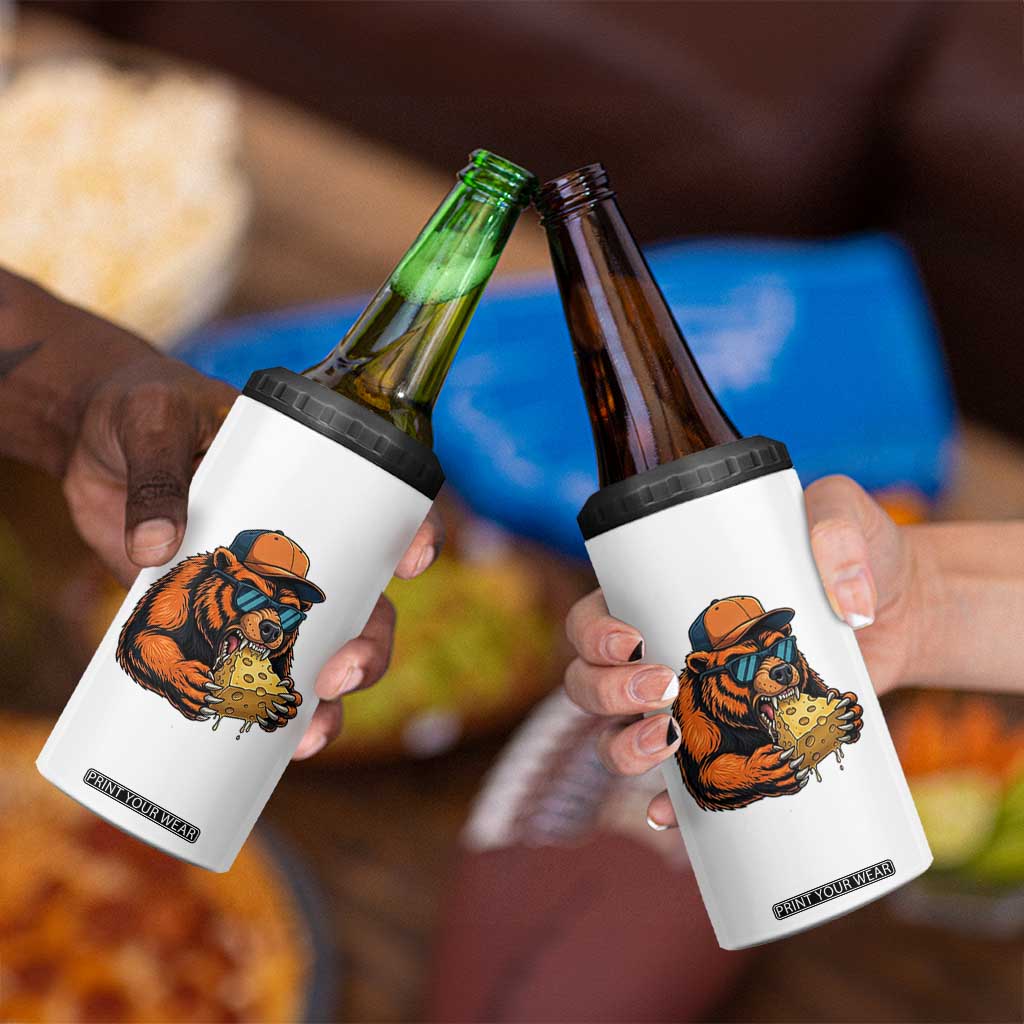 Funny Br Eating CHZ Joke Game Day 4 in 1 Can Cooler Tumbler Gift For Football Lovers TS12 Print Your Wear