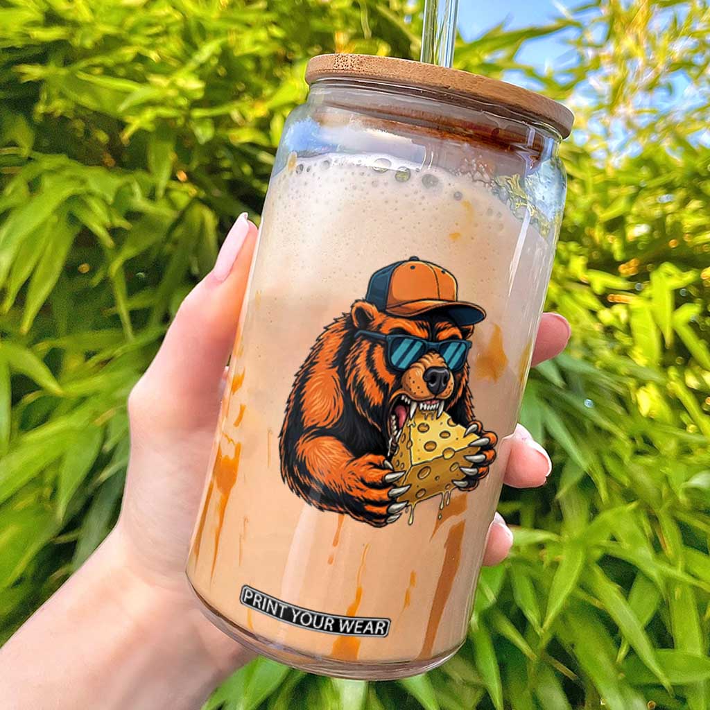 Funny Br Eating CHZ Joke Game Day Glass Can Gift For Football Lovers TS12 White Print Your Wear