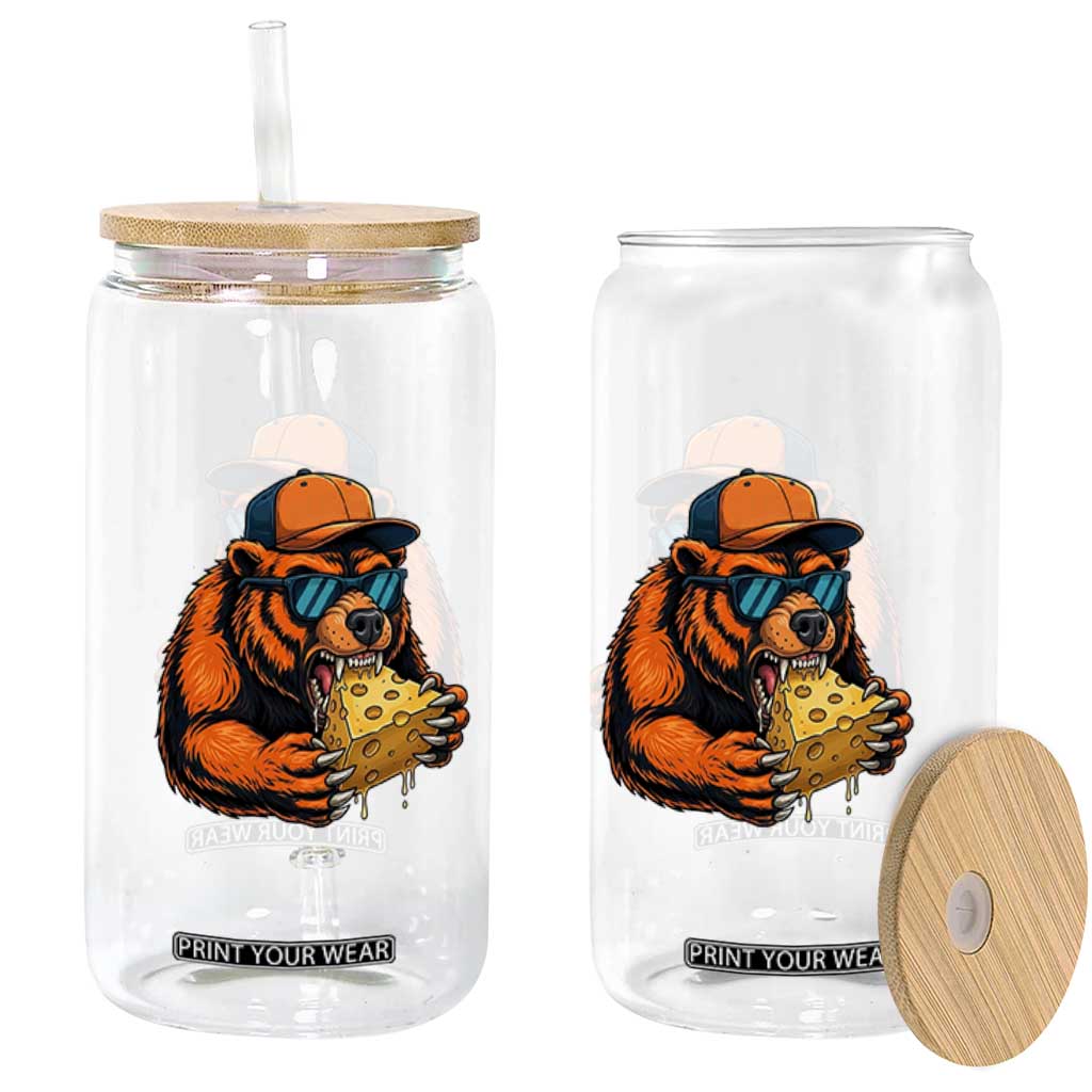 Funny Br Eating CHZ Joke Game Day Glass Can Gift For Football Lovers TS12 Print Your Wear