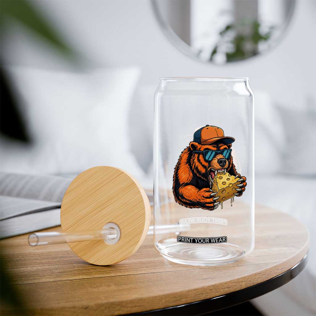 Funny Br Eating CHZ Joke Game Day Glass Can Gift For Football Lovers TS12 Print Your Wear