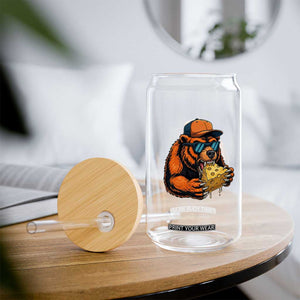 Funny Br Eating CHZ Joke Game Day Glass Can Gift For Football Lovers TS12 Print Your Wear