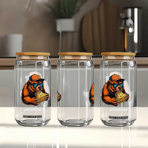 Funny Br Eating CHZ Joke Game Day Glass Can Gift For Football Lovers TS12 Print Your Wear