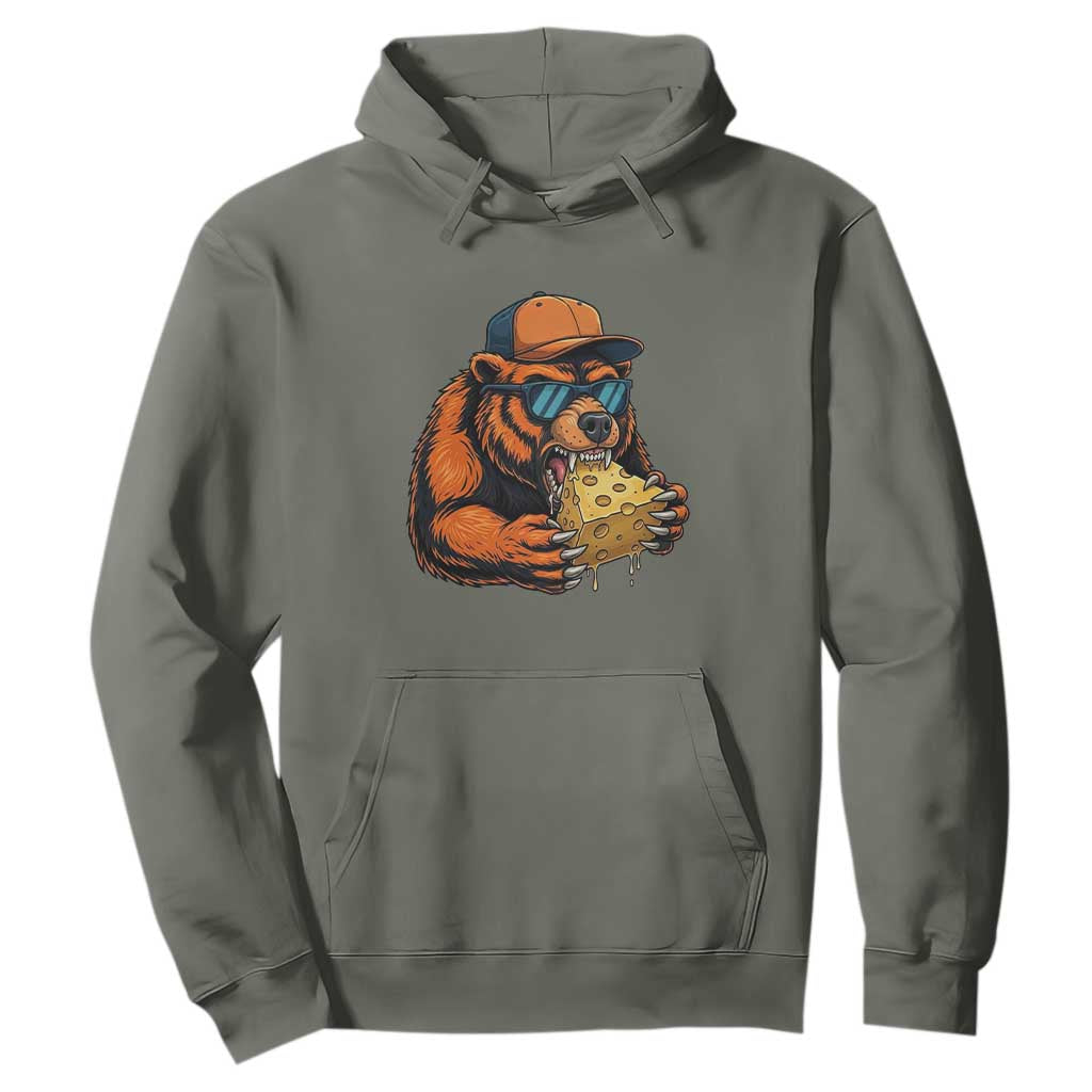 Funny Br Eating CHZ Joke Game Day Hoodie Gift For Football Lovers TS12 Military Green Print Your Wear