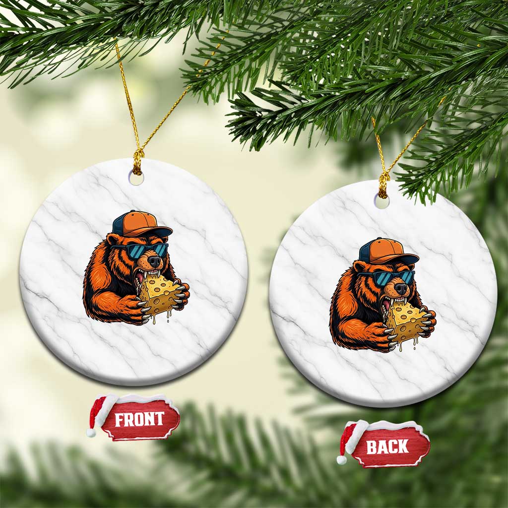 Funny Br Eating CHZ Joke Game Day Ceramic Ornament Gift For Football Lovers TS12 1pc White Marble Print Your Wear
