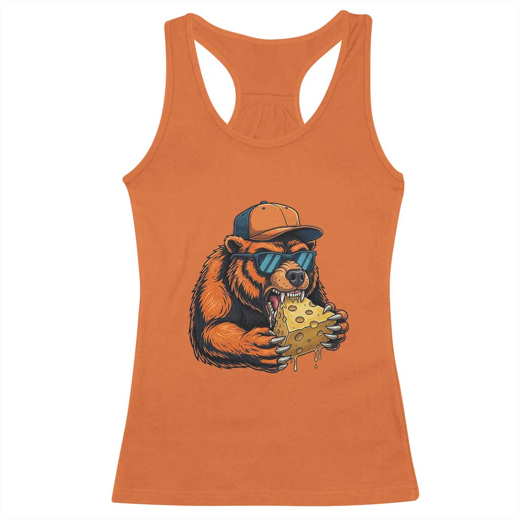 Funny Br Eating CHZ Joke Game Day Racerback Tank Top Gift For Football Lovers TS12 Orange Print Your Wear
