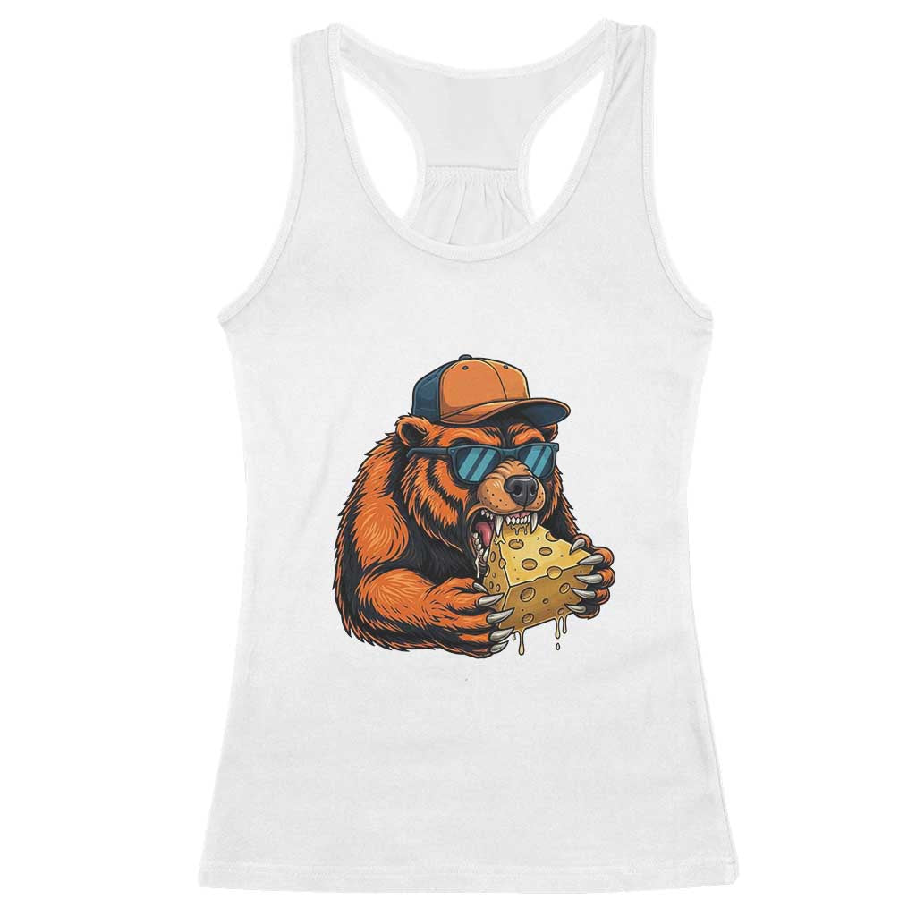 Funny Br Eating CHZ Joke Game Day Racerback Tank Top Gift For Football Lovers TS12 White Print Your Wear