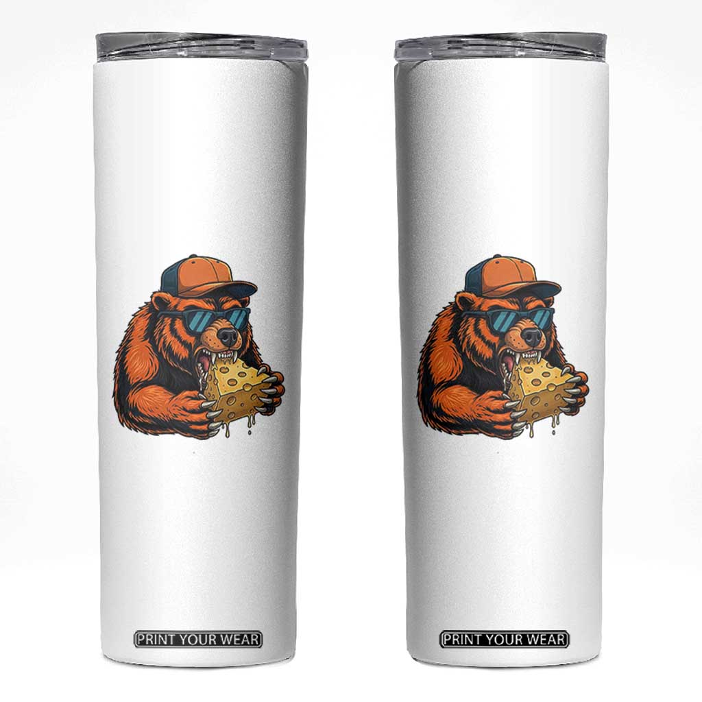 Funny Br Eating CHZ Joke Game Day Skinny Tumbler Gift For Football Lovers TS12 White Print Your Wear