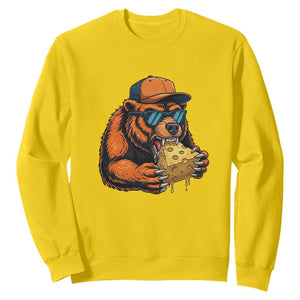 Funny Bear Eating Cheese Joke Game Day Sweatshirt Gift For Football Lovers TS12 Daisy Print Your Wear