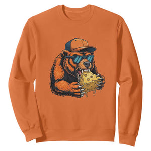 Funny Bear Eating Cheese Joke Game Day Sweatshirt Gift For Football Lovers TS12 Orange Print Your Wear