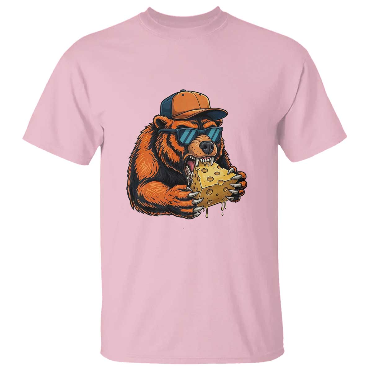 Funny Br Eating CHZ Joke Game Day T Shirt Gift For Football Lovers TS12 Light Pink Print Your Wear