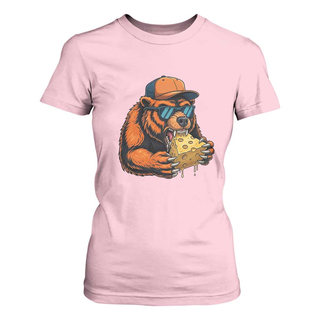 Funny Br Eating CHZ Joke Game Day T Shirt For Women Gift For Football Lovers TS12 Light Pink Print Your Wear