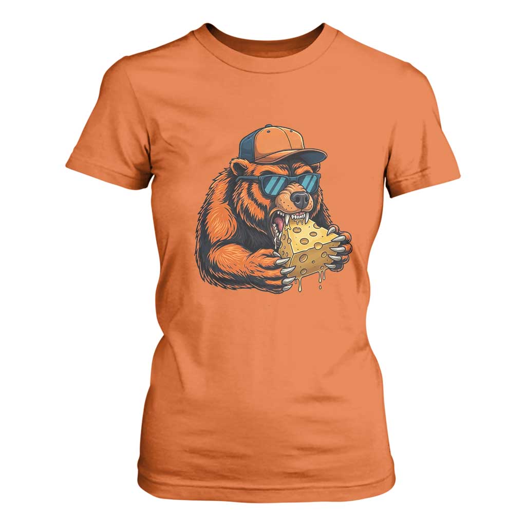 Funny Br Eating CHZ Joke Game Day T Shirt For Women Gift For Football Lovers TS12 Orange Print Your Wear