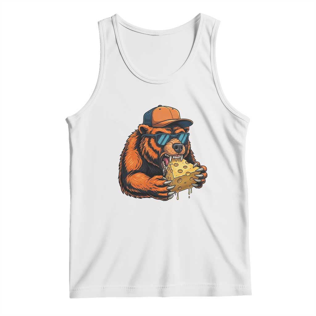 Funny Br Eating CHZ Joke Game Day Tank Top Gift For Football Lovers TS12 White Print Your Wear
