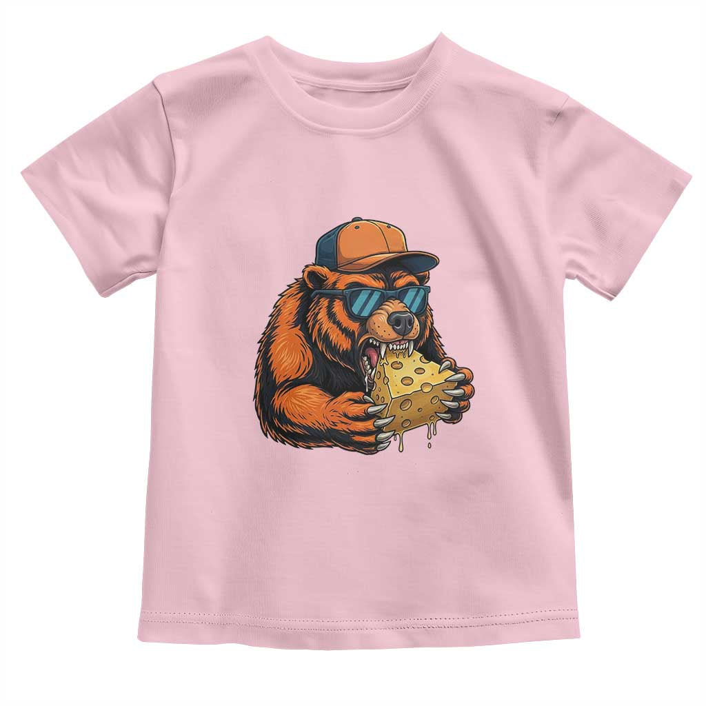 Funny Br Eating CHZ Joke Game Day Toddler T Shirt Gift For Football Lovers TS12 Light Pink Print Your Wear