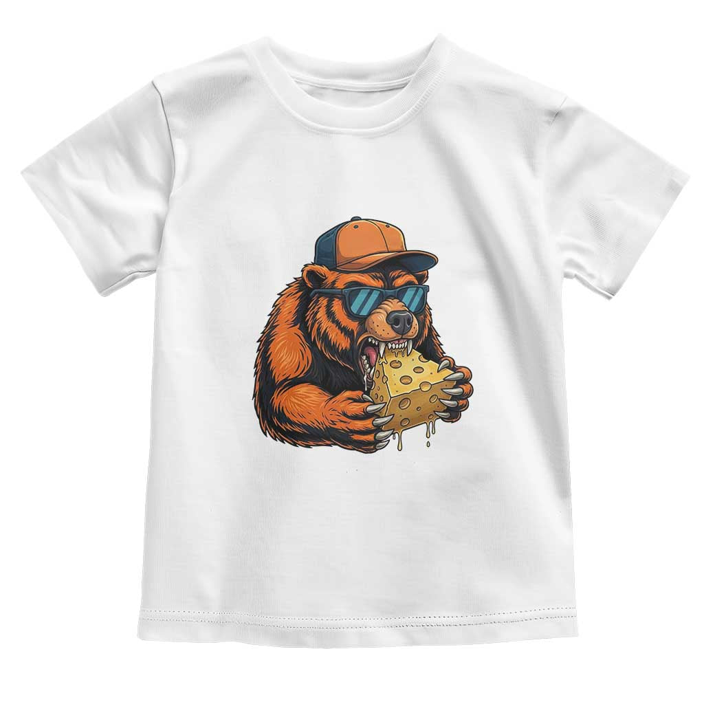 Funny Br Eating CHZ Joke Game Day Toddler T Shirt Gift For Football Lovers TS12 White Print Your Wear