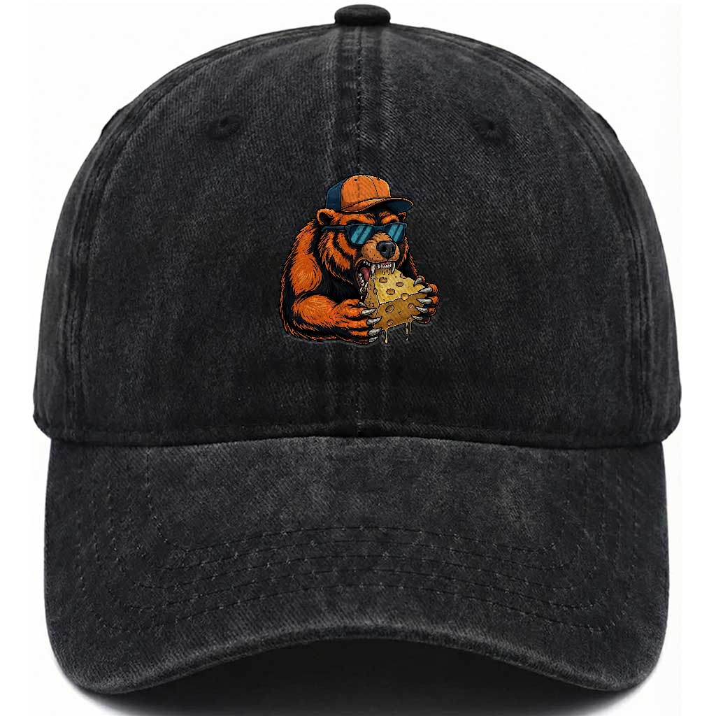 Funny Br Eating CHZ Joke Game Day Washed Cotton Baseball Cap Gift For Football Lovers TS12 Print Your Wear