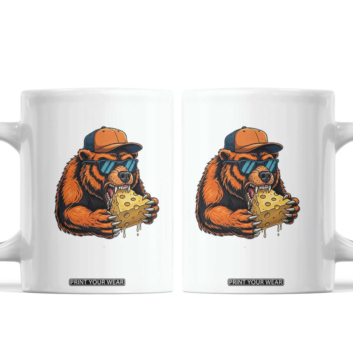 Funny Br Eating CHZ Joke Game Day Coffee Mug Gift For Football Lovers TS12 White Print Your Wear