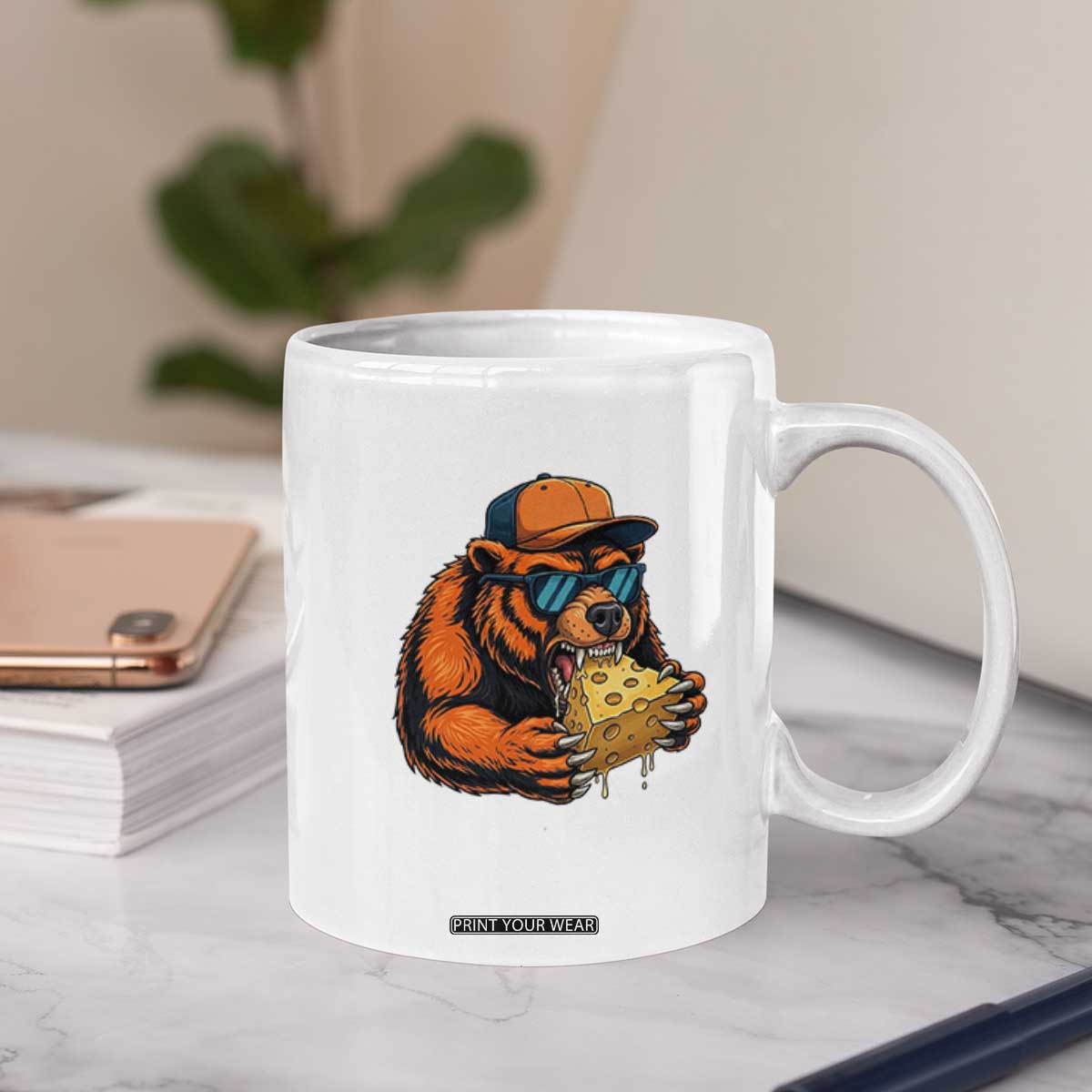 Funny Br Eating CHZ Joke Game Day Coffee Mug Gift For Football Lovers TS12 Print Your Wear