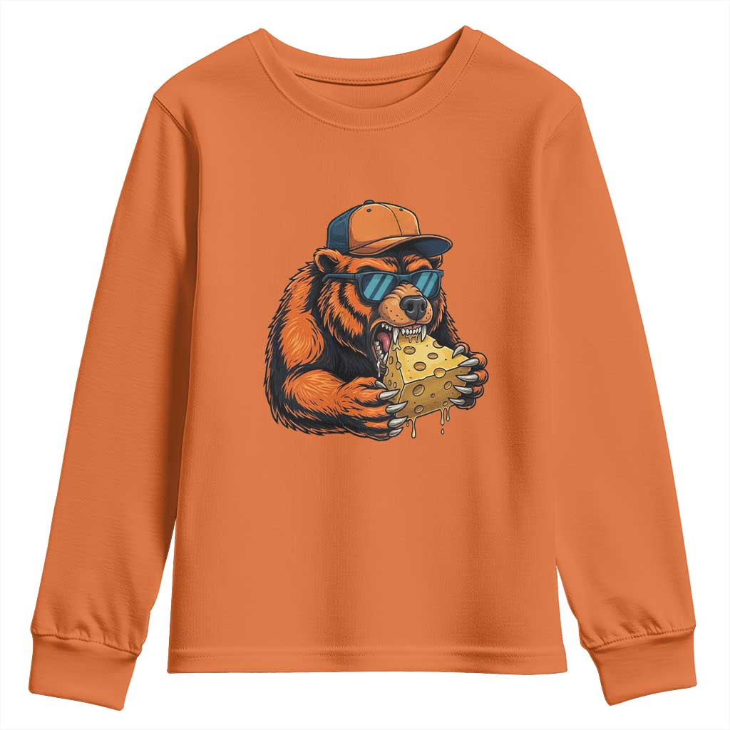 Funny Br Eating CHZ Joke Game Day Youth Sweatshirt Gift For Football Lovers TS12 Orange Print Your Wear