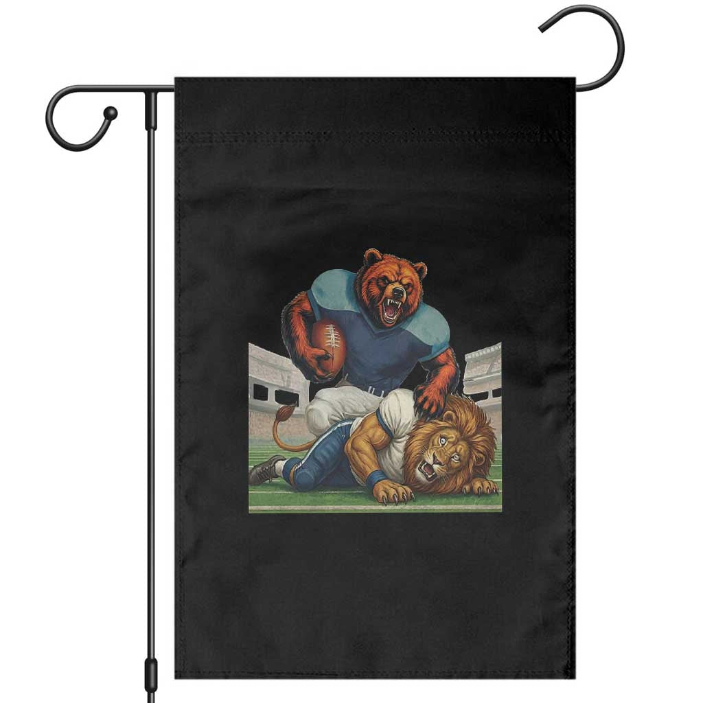 Football Rival Gift Garden Flag Fierce Br Defeating Lio TS12 Black Print Your Wear