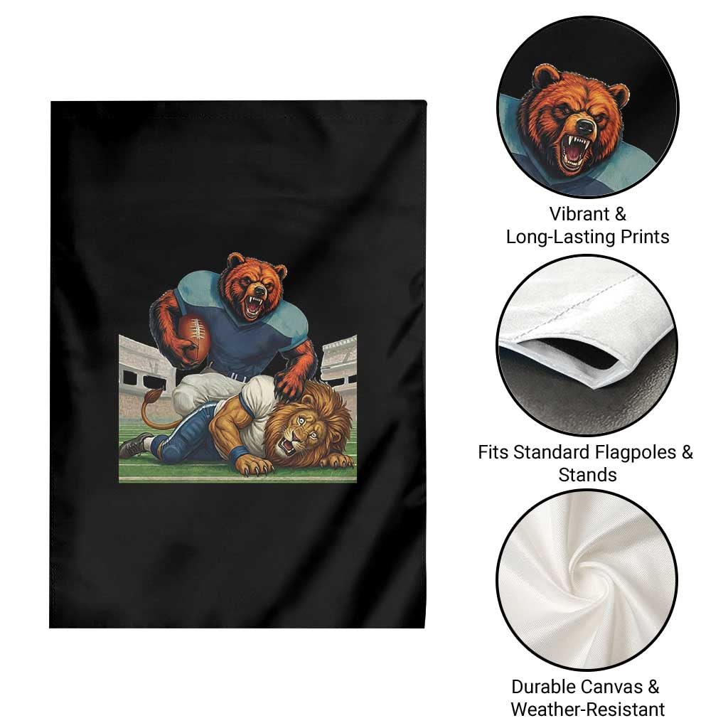 Football Rival Gift Garden Flag Fierce Br Defeating Lio TS12 Print Your Wear