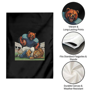 Football Rival Gift Garden Flag Fierce Br Defeating Lio TS12 Print Your Wear