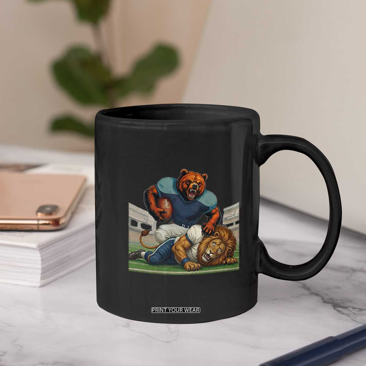 Football Rival Gift Coffee Mug Fierce Br Defeating Lio TS12 Print Your Wear