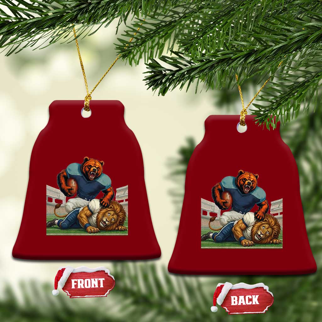 Football Rival Gift Ceramic Ornament Fierce Br Defeating Lio TS12 Print Your Wear