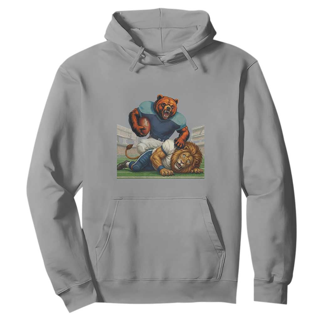 Football Rival Gift Hoodie Fierce Br Defeating Lio TS12 Sport Gray Print Your Wear
