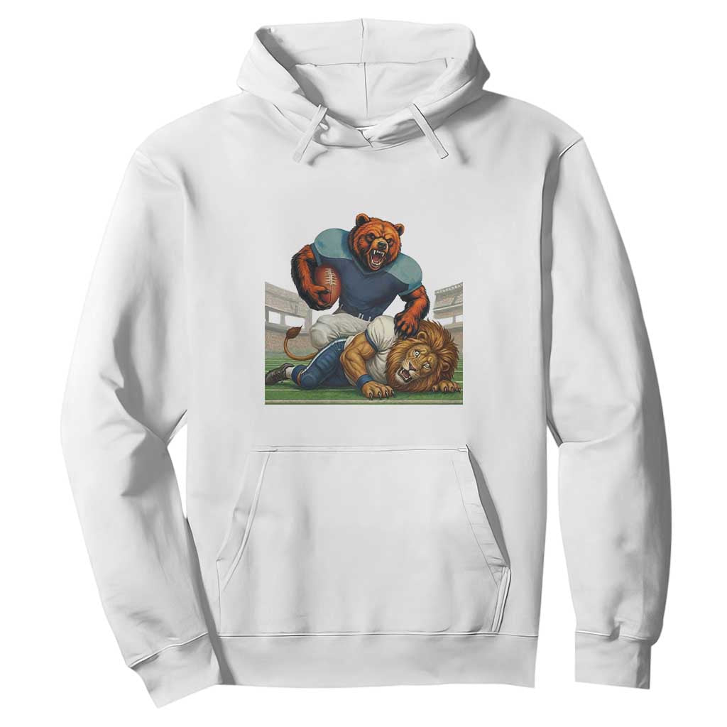 Football Rival Gift Hoodie Fierce Br Defeating Lio TS12 White Print Your Wear