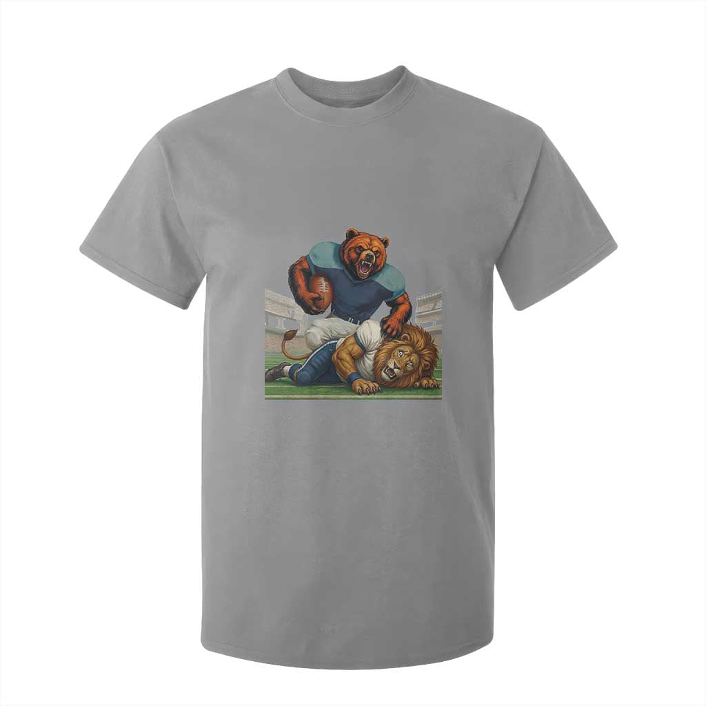 Football Rival Gift T Shirt For Kid Fierce Br Defeating Lio TS12 Sport Gray Print Your Wear