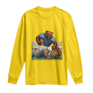 Football Rival Gift Long Sleeve Shirt Fierce Br Defeating Lio TS12 Daisy Print Your Wear
