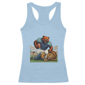 Football Rival Gift Racerback Tank Top Fierce Br Defeating Lio TS12 Light Blue Print Your Wear