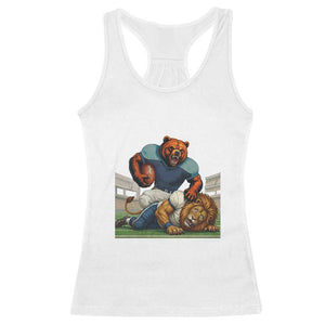 Football Rival Gift Racerback Tank Top Fierce Br Defeating Lio TS12 White Print Your Wear