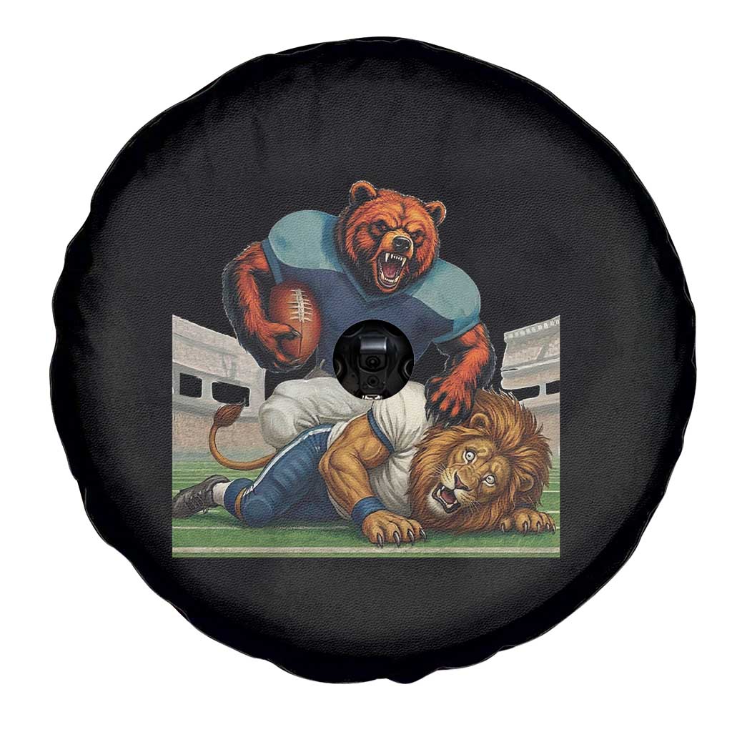 Football Rival Gift Spare Tire Cover Fierce Br Defeating Lio TS12 Print Your Wear