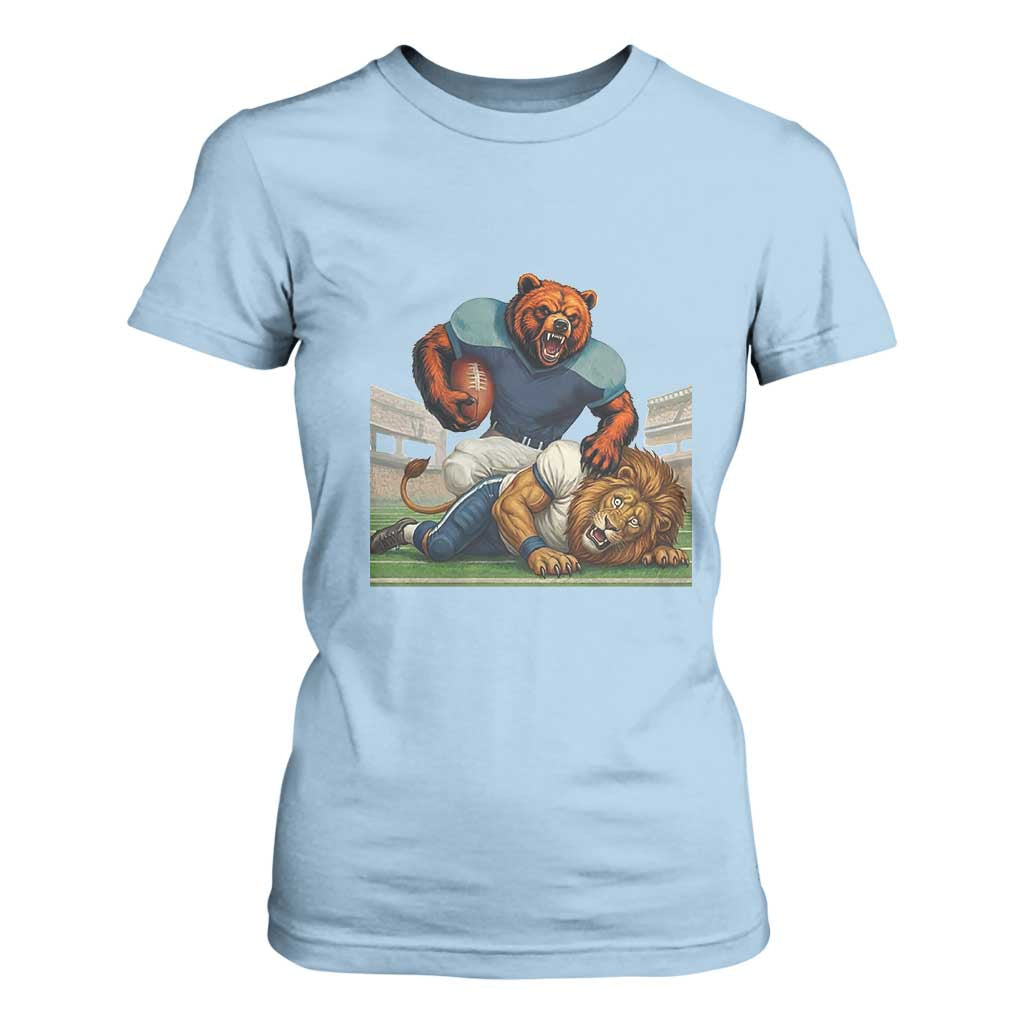 Football Rival Gift T Shirt For Women Fierce Br Defeating Lio TS12 Light Blue Print Your Wear