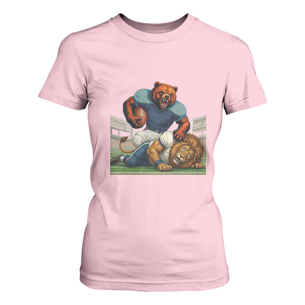 Football Rival Gift T Shirt For Women Fierce Br Defeating Lio TS12 Light Pink Print Your Wear