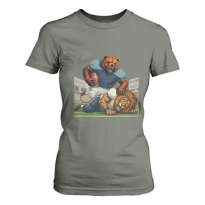 Football Rival Gift T Shirt For Women Fierce Br Defeating Lio TS12 Military Green Print Your Wear