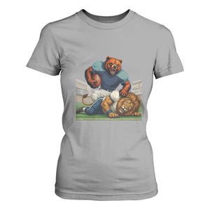 Football Rival Gift T Shirt For Women Fierce Br Defeating Lio TS12 Sport Gray Print Your Wear