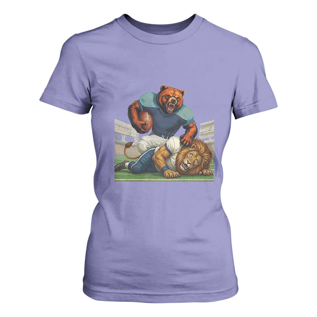 Football Rival Gift T Shirt For Women Fierce Br Defeating Lio TS12 Violet Print Your Wear