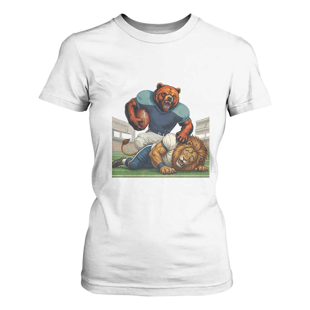 Football Rival Gift T Shirt For Women Fierce Br Defeating Lio TS12 White Print Your Wear